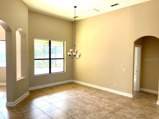 Chandelier, Empty room, Interior