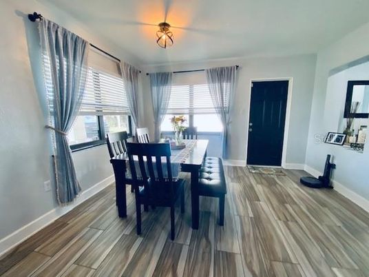 Dining room, Interior, Wood Texture Flooring