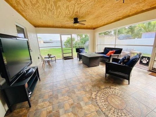 Interior, Living room, Sun Room, Wooden Ceilings