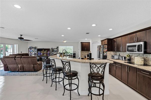 Interior, Kitchen, Living room, Recessed Lighting