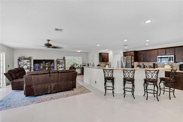 Interior, Kitchen, Living room, Recessed Lighting