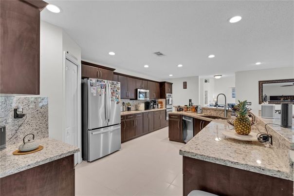 Interior, Kitchen, Recessed Lighting, Stainless Steel Appliances