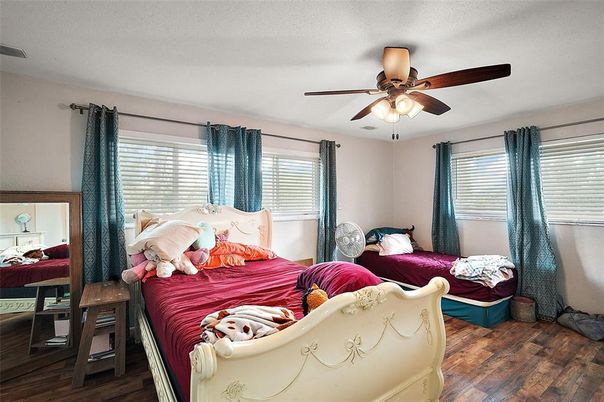 Bedroom, Interior, Wood Texture Flooring