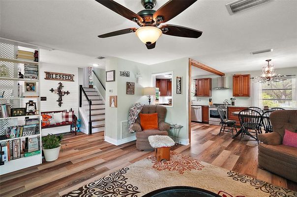 Chandelier, Dining room, Interior, Kitchen, Wood Texture Flooring