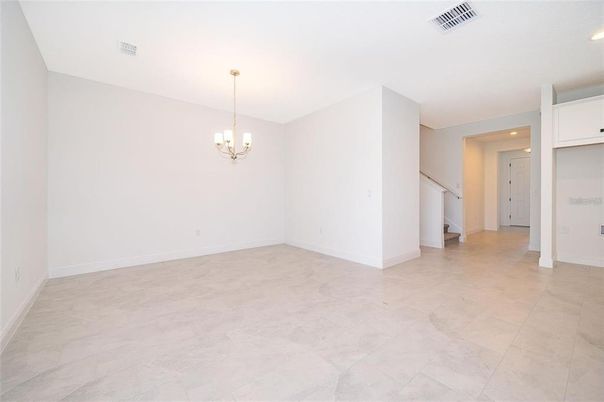 Chandelier, Empty room, Interior, Recessed Lighting