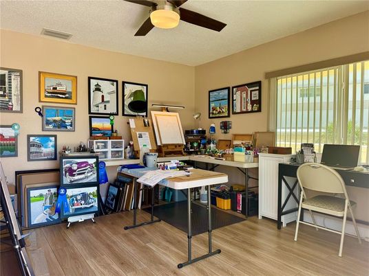 Home Office, Interior, Wood Texture Flooring