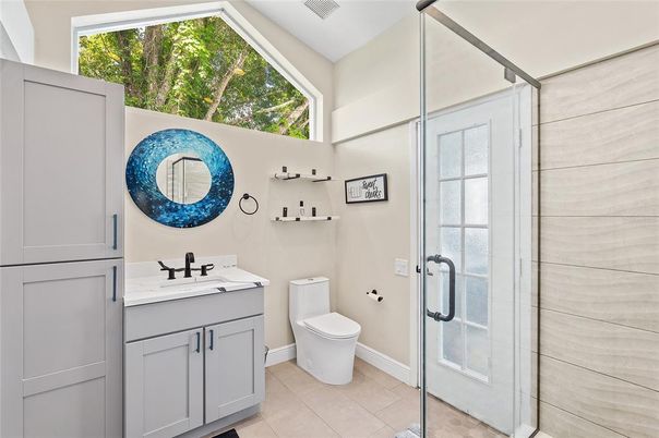 Bathroom, Glass Shower, Interior