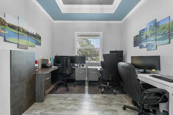 Home Office, Interior, Wood Texture Flooring