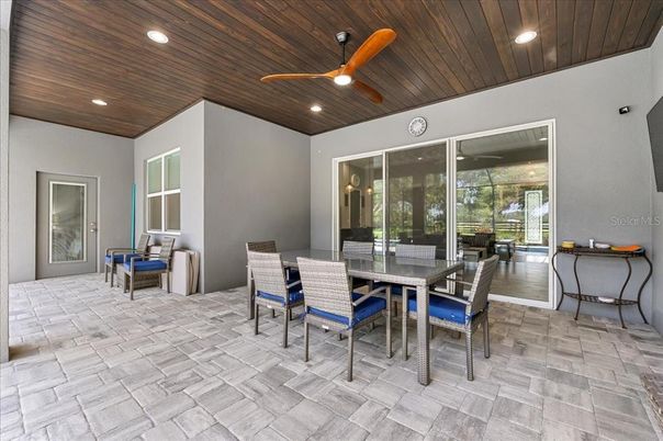 Exterior, Recessed Lighting, Wooden Ceilings