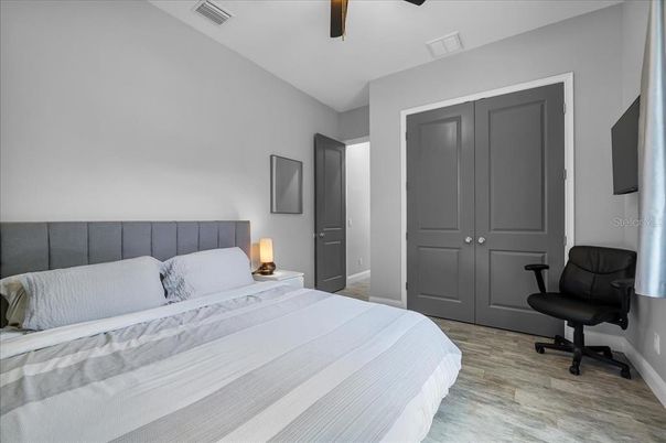 Bedroom, Interior, Wood Texture Flooring