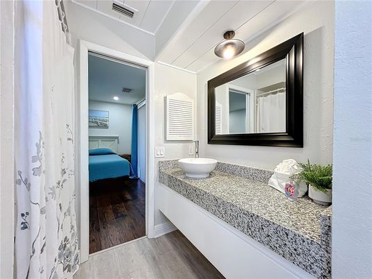 Bathroom, Bedroom, Interior, Recessed Lighting, Wood Texture Flooring