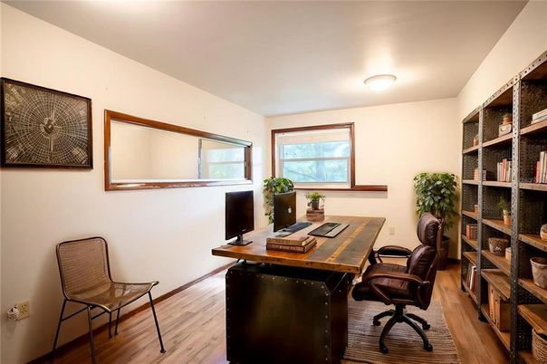 Home Office, Interior, Wood Texture Flooring