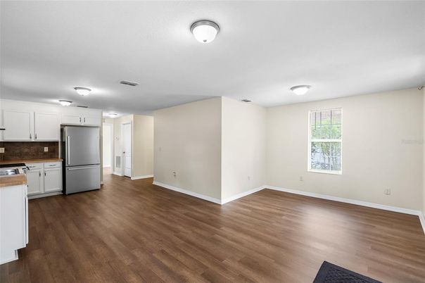 Empty room, Interior, Kitchen, Wood Texture Flooring