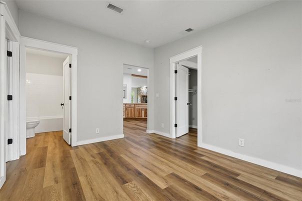 Bathroom, Empty room, Interior, Wood Texture Flooring