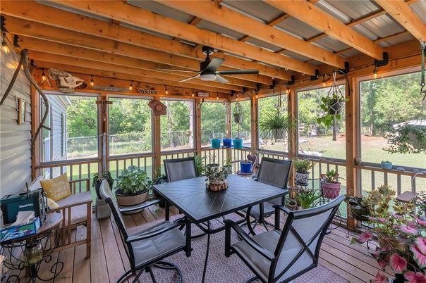 Interior, Sun Room, Wooden Beams, Wood Texture Flooring