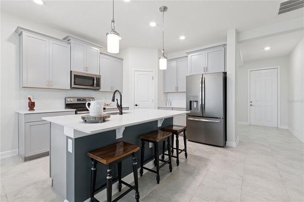 Interior, Kitchen, Pendant Lights, Recessed Lighting, Stainless Steel Appliances