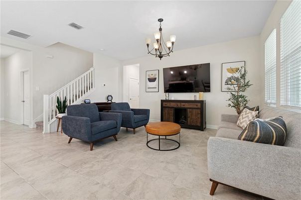 Chandelier, Interior, Living room, Recessed Lighting