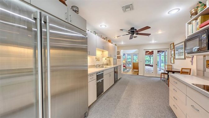 Interior, Kitchen, Recessed Lighting, Stainless Steel Appliances