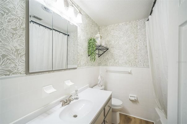 Bathroom, Interior, Wood Texture Flooring