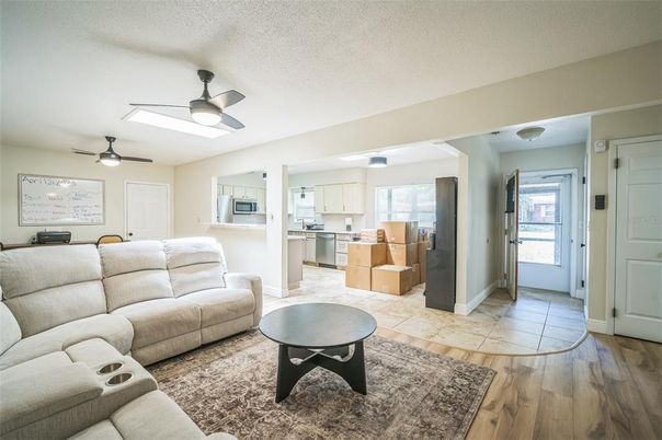 Interior, Kitchen, Living room, Wood Texture Flooring