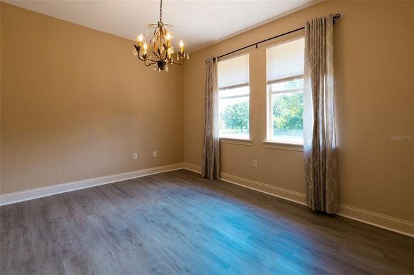 Chandelier, Empty room, Interior, Wood Texture Flooring