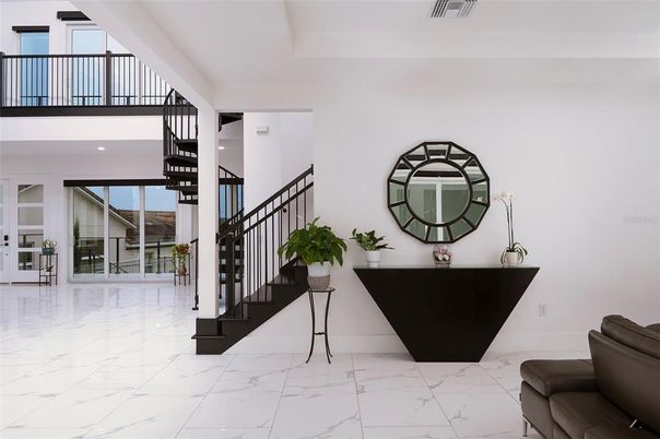 Interior, Marble, Recessed Lighting