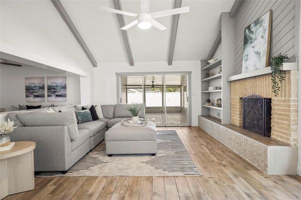 Fireplace, Interior, Living room, Wood Texture Flooring
