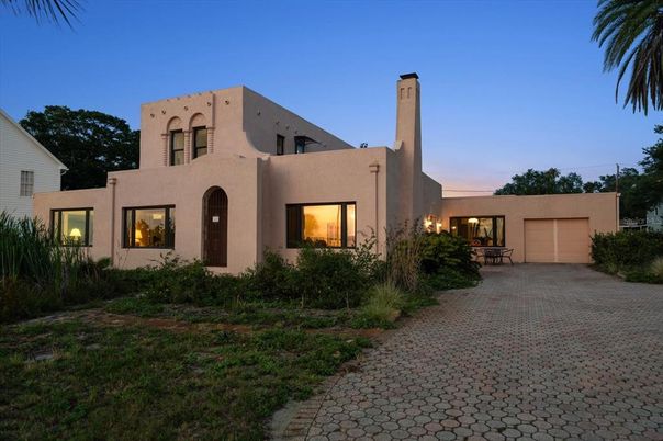 Attached, Backyard, Exterior, Facade, Spanish Mediterranean