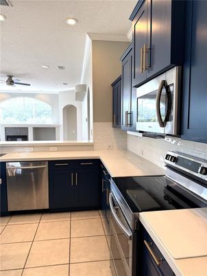 Interior, Kitchen, Recessed Lighting, Stainless Steel Appliances