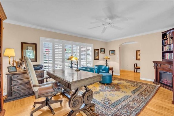 Home Office, Interior, Wood Texture Flooring