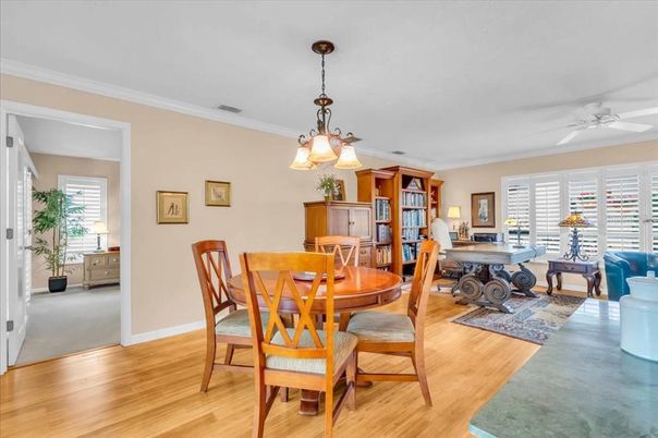 Dining room, Interior, Living room, Pendant Lights, Wood Texture Flooring