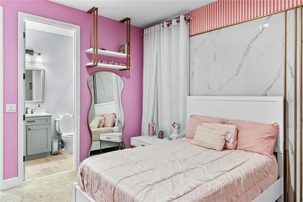 Bathroom, Bedroom, Interior, Marble Walls, Wood Texture Flooring
