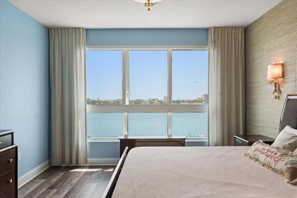 Bedroom, Interior, Water, Wood Texture Flooring