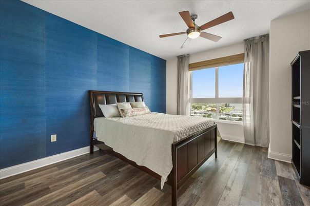 Bedroom, Interior, Water, Wood Texture Flooring