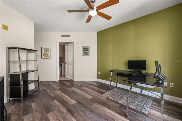 Home Office, Interior, Wood Texture Flooring