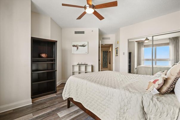 Bedroom, Interior, Water, Wood Texture Flooring