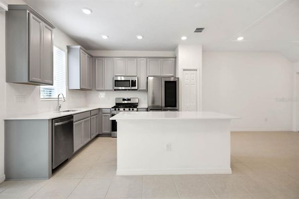 Interior, Kitchen, Recessed Lighting, Stainless Steel Appliances