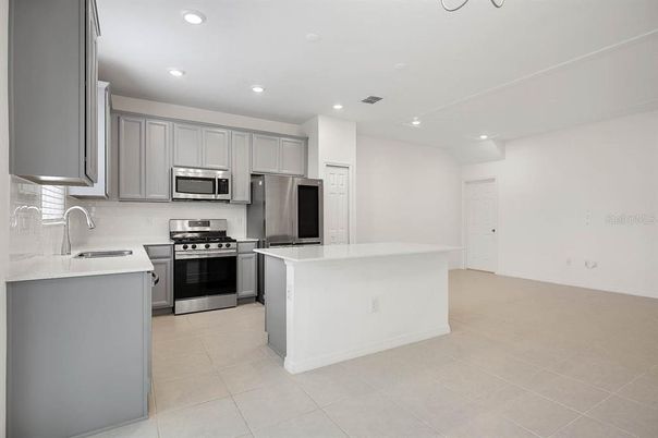 Interior, Kitchen, Recessed Lighting, Stainless Steel Appliances