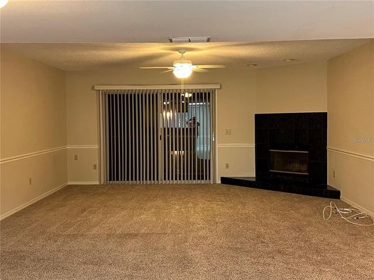 Empty room, Fireplace, Interior