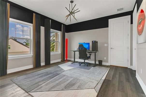 Home Office, Interior, Wood Texture Flooring