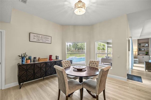 Dining room, Interior, Wood Texture Flooring