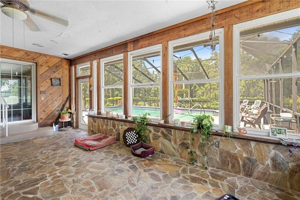 Interior, Sun Room, Wooden Walls