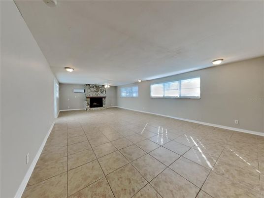 Empty room, Fireplace, Interior