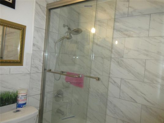 Bathroom, Glass Shower, Interior, Marble Walls