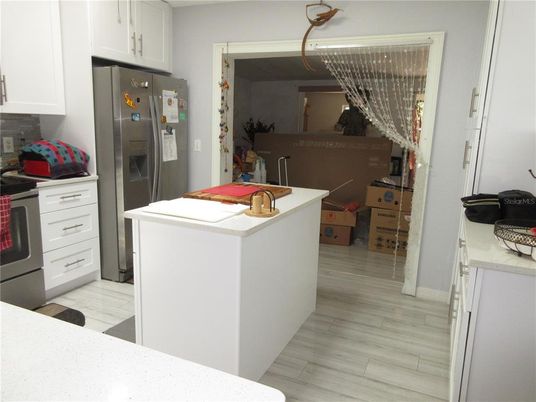 Interior, Kitchen, Wood Texture Flooring