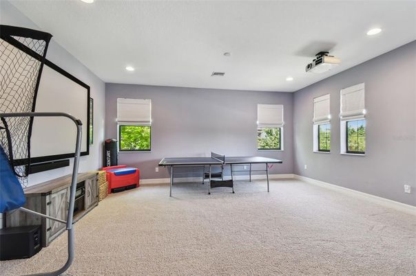 Game Room, Interior, Recessed Lighting