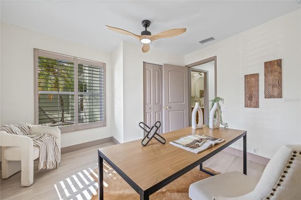Home Office, Interior, Wood Texture Flooring