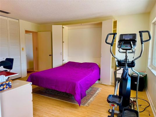 Bedroom, Fitness Equipment, Interior, Wood Texture Flooring