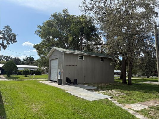 Backyard, Detached Garage, Exterior