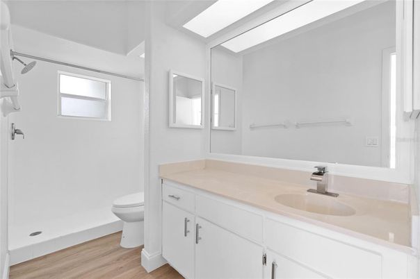 Bathroom, Interior, Wood Texture Flooring